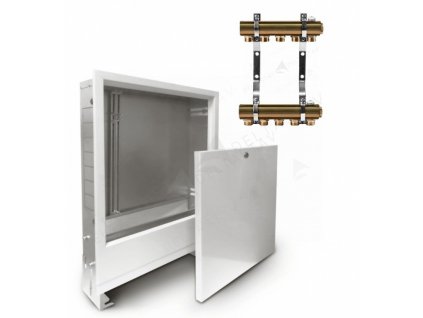 Skrinky pre mosadzné rozdeľovače HPW pre vykurovacie telesá