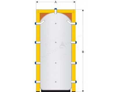Buffer tank for heating water PUFFER PS