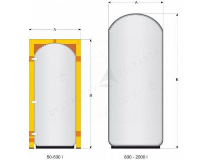 Buffer tank for heating and cooling water PUFFER PSS
