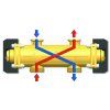 Hydraulic separator - for horizontal distribution manifold DN 32