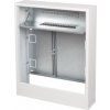 Surface-mounted manifold cabinet with DIN rail for controls
