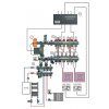 Manifold assembly IVAR UNIMIX including surface-mounted cabinet