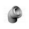Coaxial flue elbow 60/100 mm