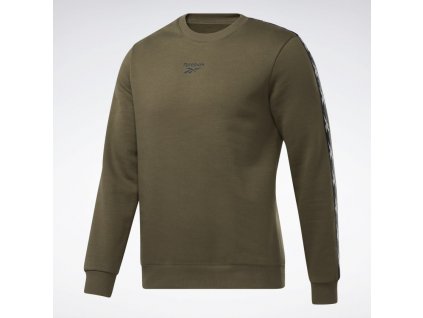 Training Essentials Tape Crew Sweatshirt Green GQ4210 13 standard