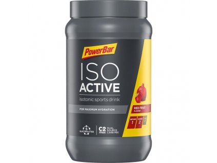 POWERBAR ISOACTIVE - IZOTONICKÝ ŠPORTOVÝ NÁPOJ 600G červené ovocie