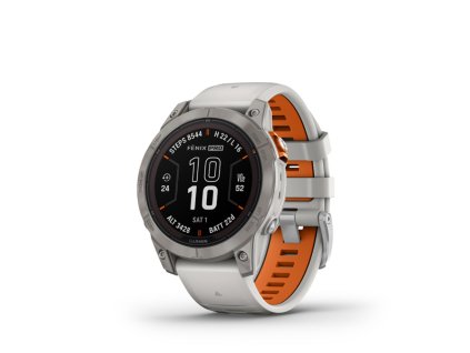 fenix 7 pro sapphire solar titanium fog gray ember orange band ies722228