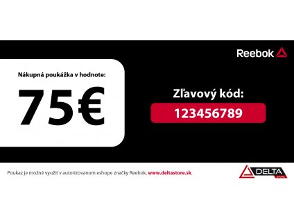 Darčekový kupón v hodnote 75 €
