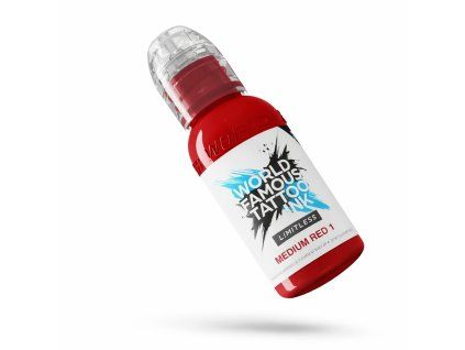 World Famous Limitless Tattoo Ink Medium Red 1 30ml