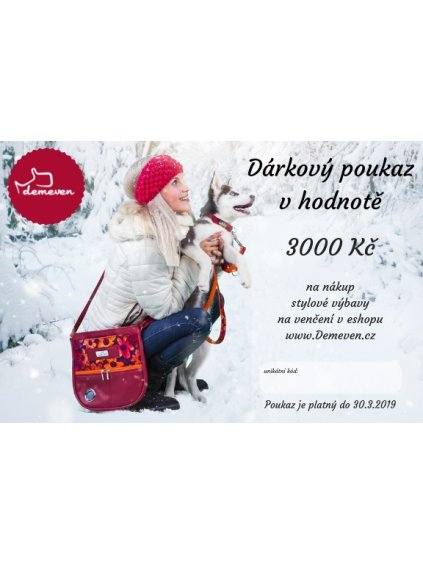 Dárkový poukaz v hodnotě 3000 Kč