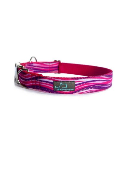 blush Obojky pro psy obojek krasny stylovy designovy demeven s kovovou sponou dog collar beautiful stylish pink violet ruzovy fialovy psi obojek
