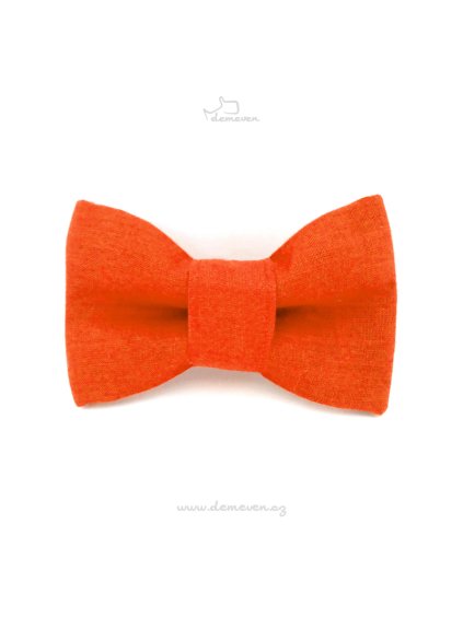vyr 95Motylek oranzovy dog bow tiw pro psa masle demeven