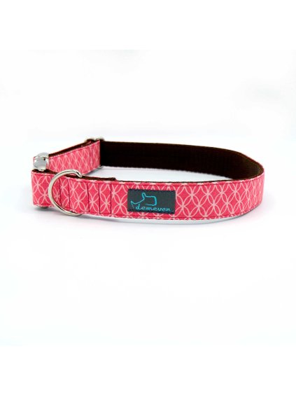 Madeira Obojky pro psy obojek krasny stylovy designovy demeven s kovovou sponou kvalitni cesky pro velka plemena beautifull dog collar potreby doplnky barevny ruzovy hnedy