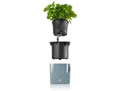 Flower Lover Chytry kvetinac na bylinky Cobble modra 14 cm%20(1)