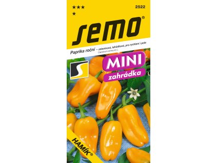 Paprika sladká HAMÍK - pro rychlení i na pole, lahůdková, menší plody