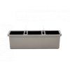 Samozavlažovací truhlík  PLASTIA BERBERIS TRIO 117x39x35 taupe