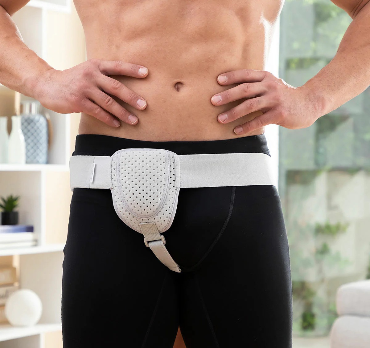 практичен регулируем колан за ингвинална херния