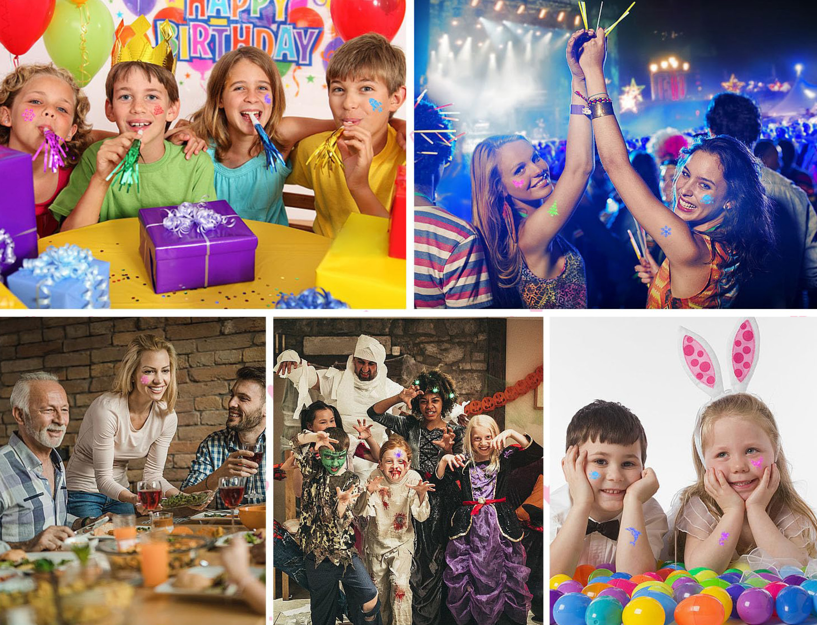 фантастичен комплект за татуировки с блясък