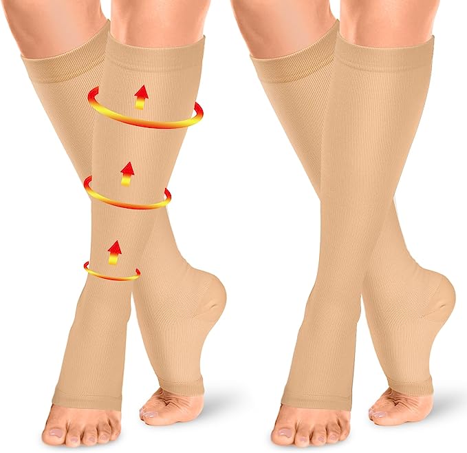 уникални компресионни чорапи без пръсти с цип