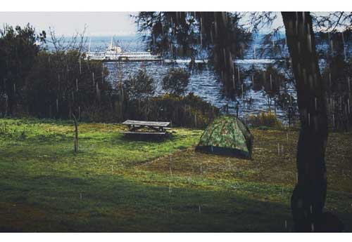 Туристическата палатка на Маскак