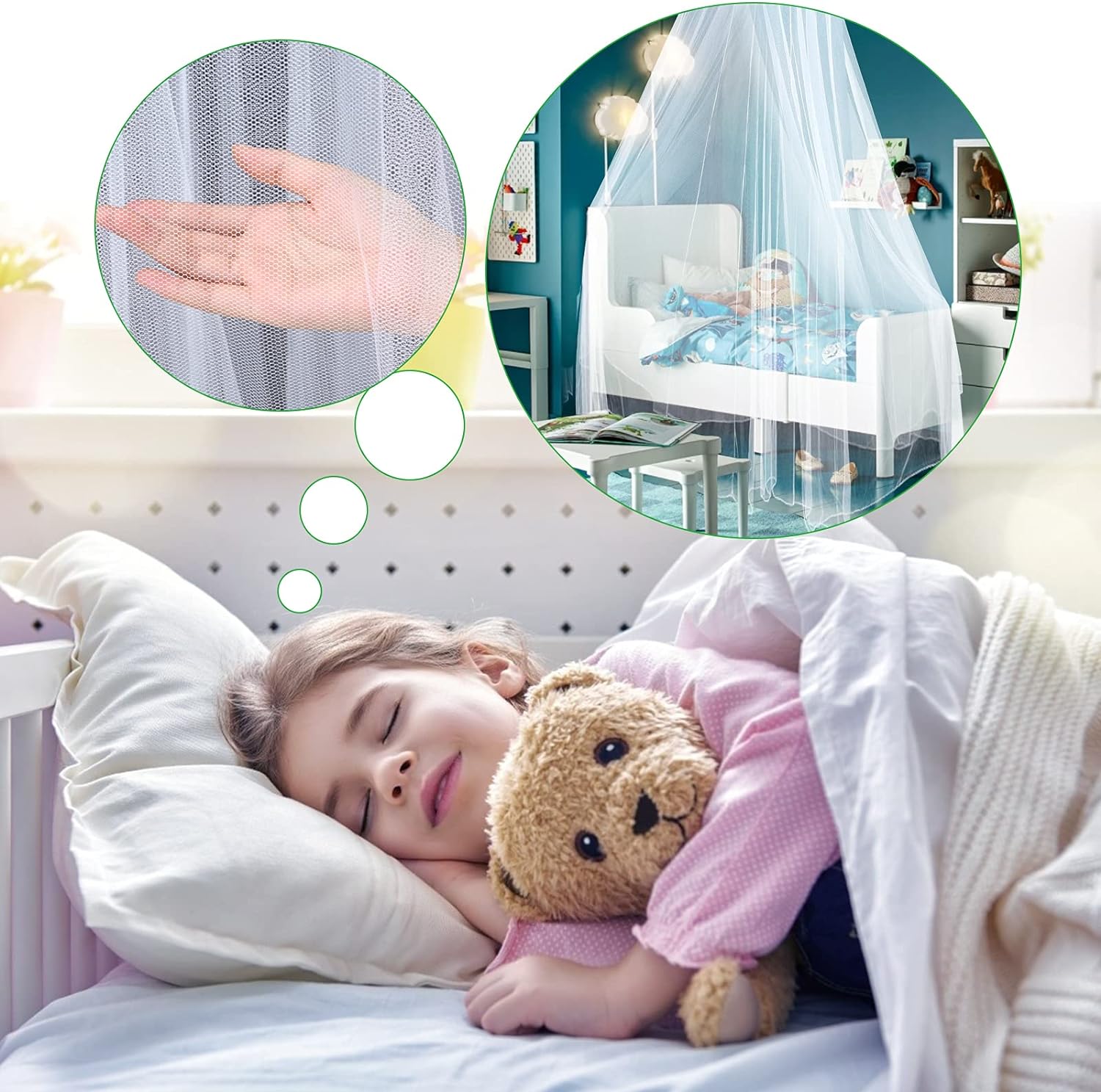 мрежа против комари над леглото