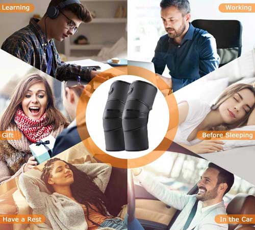 топлина и превръзки на коленете