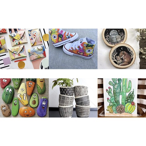 творчески акрилни маркери