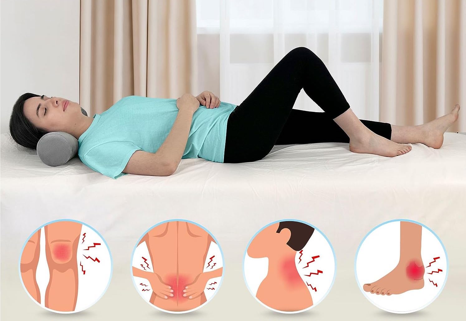 уникална релаксираща масажна възглавница с вибрации