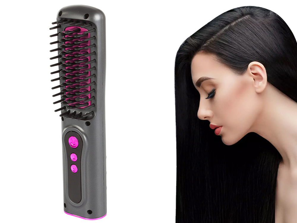 сензационна безжична четка за изправяне на коса