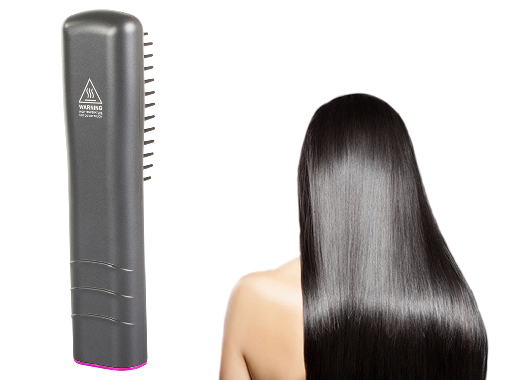сензационна безжична четка за изправяне на коса