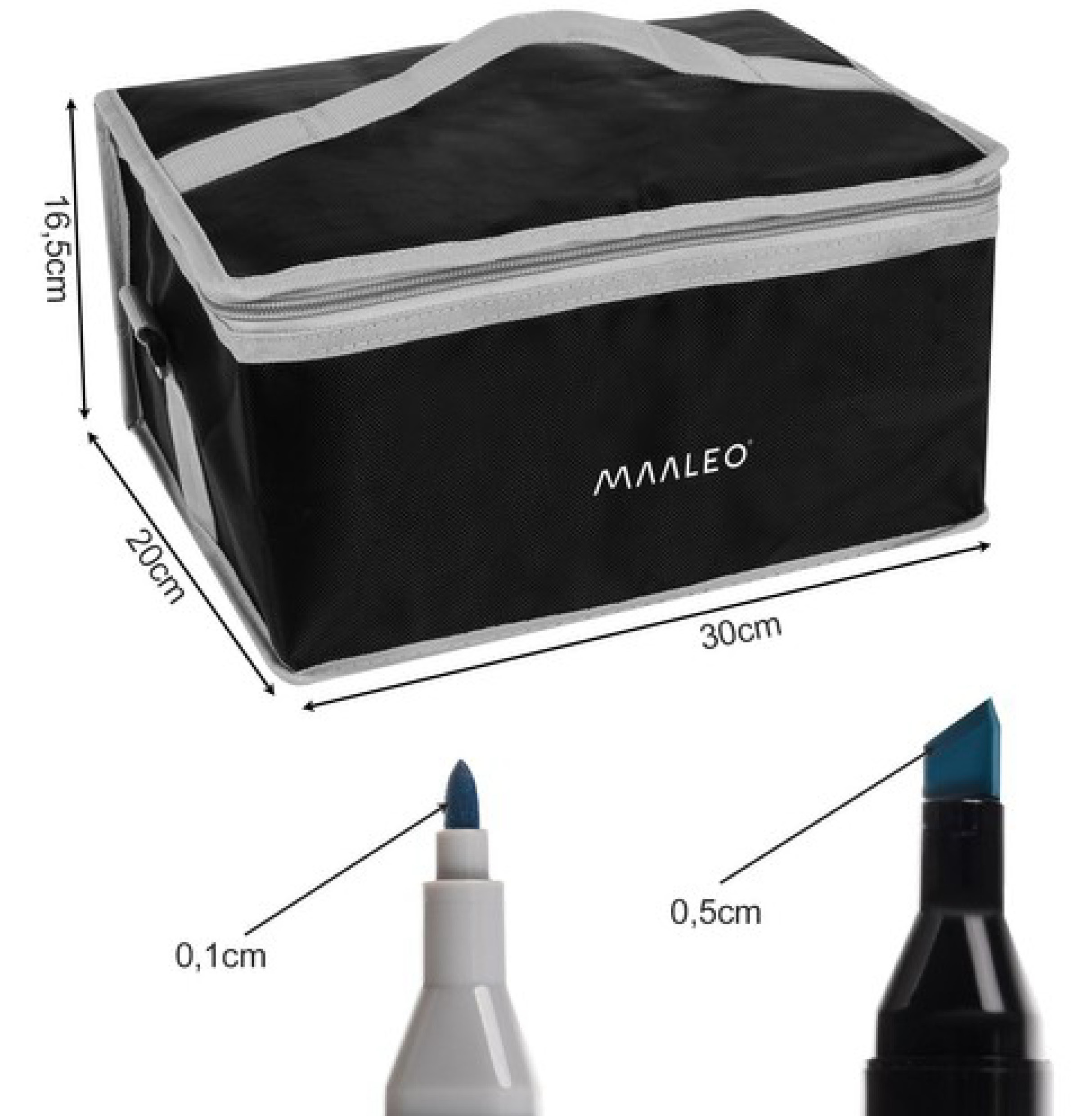 сензационни двустранни маркери - голям комплект от 168 бр