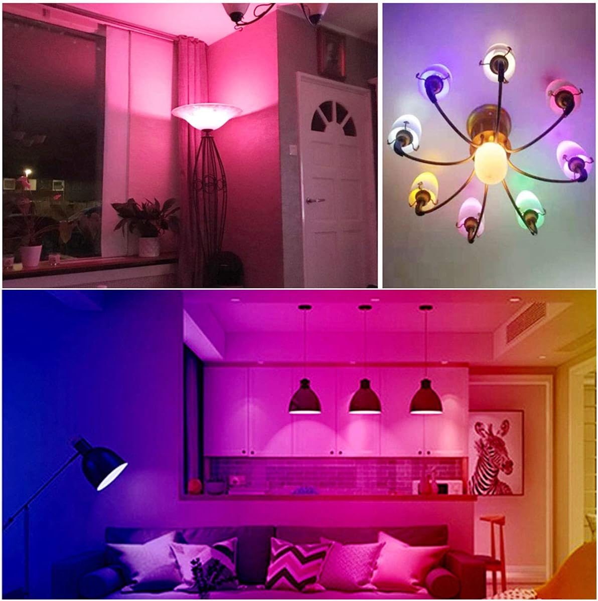 цветна LED RGBW крушка за дистанционно управление