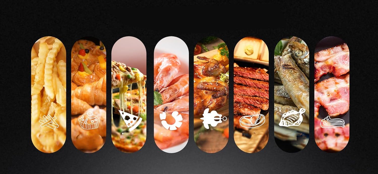 качествен фритюрник с горещ въздух със сензорен LED дисплей