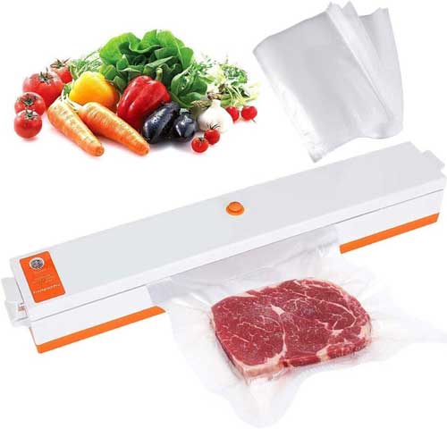 изпълнена машина за вакуумиране на храни