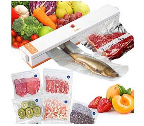 изпълнена машина за вакуумиране на храни