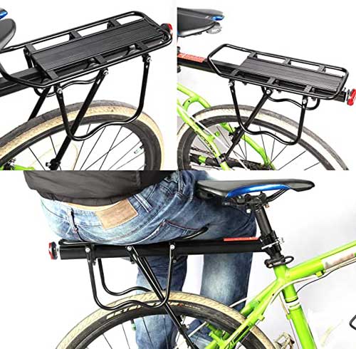 уникален заден багажник за велосипеди