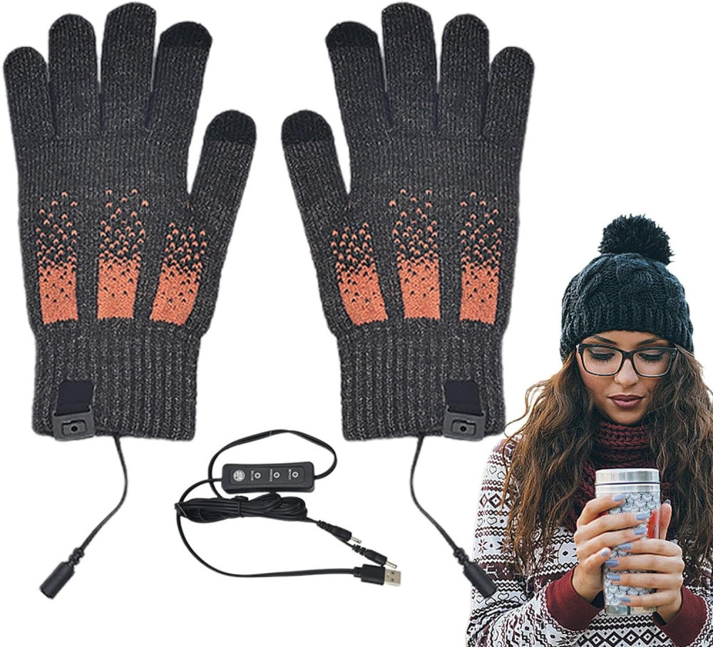 Нагрети плетени ръкавици