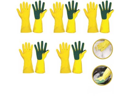 практични ръкавици за миене на чинии 5x