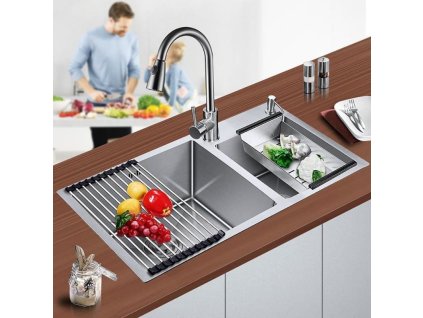 Уникален сгъваем отцедник за мивка