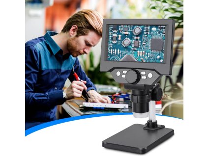 Очарователен дигитален микроскоп с дисплей