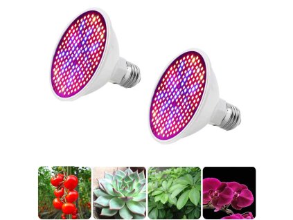LED лампа за растения 2x
