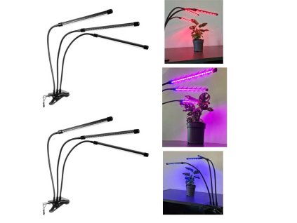 специална LED светлина за растения 2x
