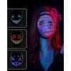 Забавна LED маска за цялото лице с регулируеми анимации чрез Bluetooth