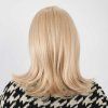 štýlová platinová blond parochňa