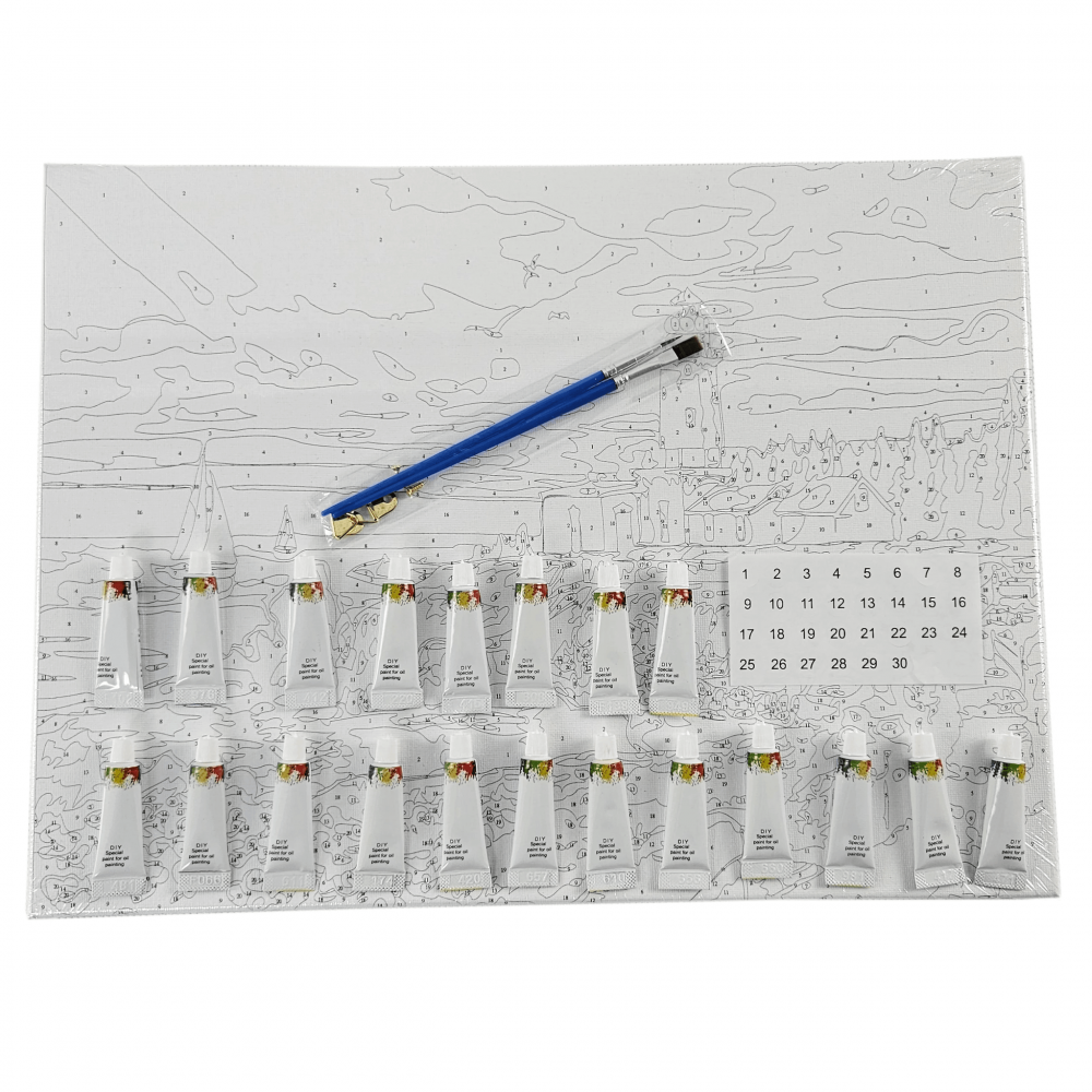 Okouzlující malování podle čísel - páv