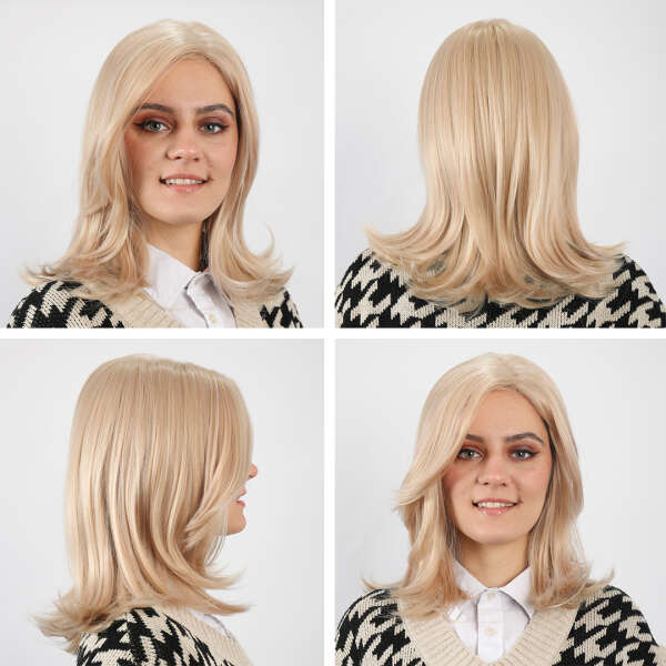 Kvalitní paruka - platinová blond