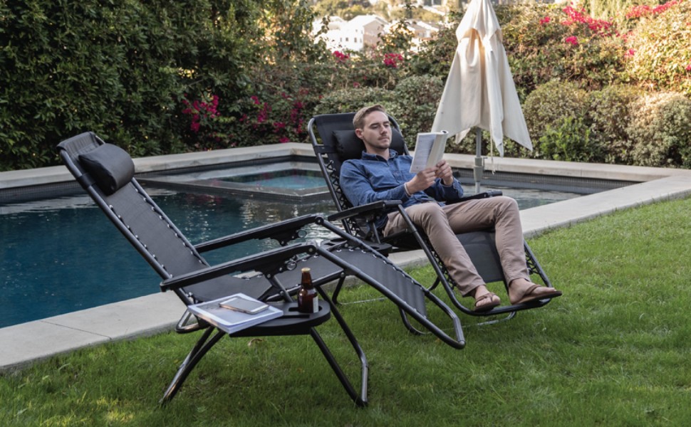 Pohodlné skládací křeslo - lehátko