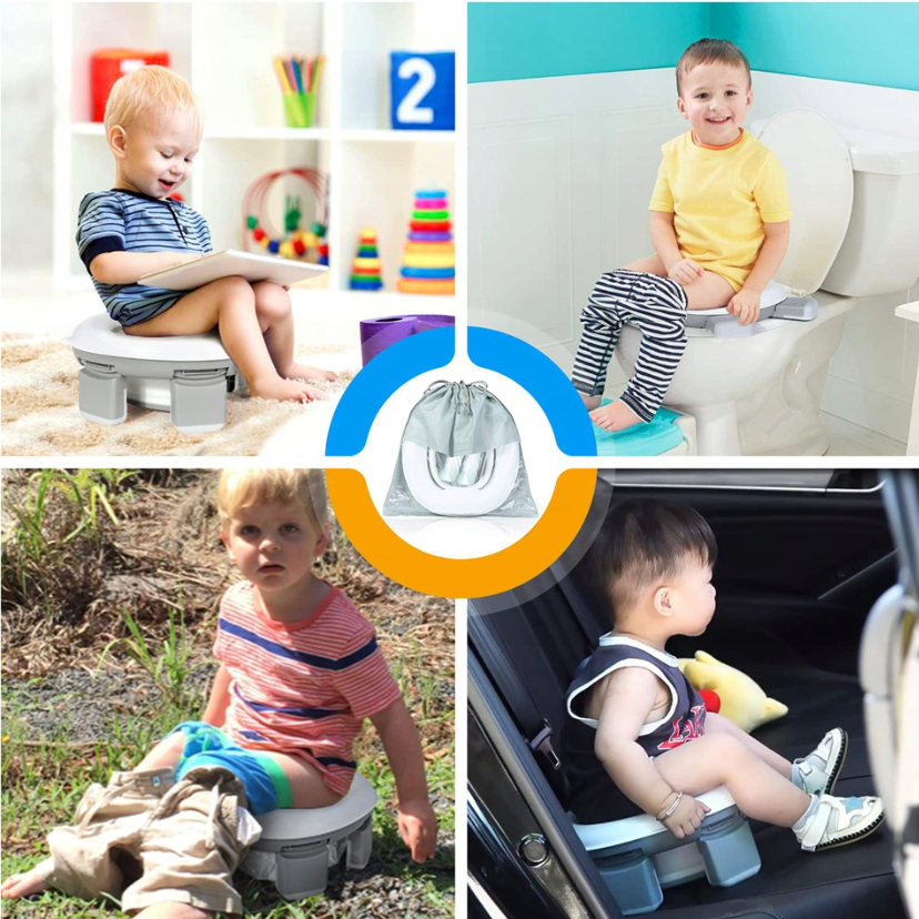 skládací cestovní dětský nočník - přenosný nočník