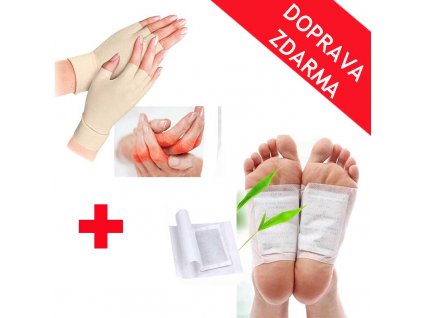 rukavice pro revmatiky + detoxikacni naplasti