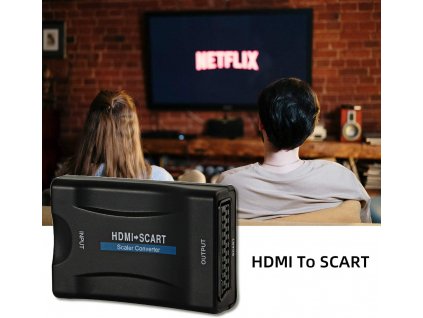 unikatni redukce hdmi na scart konvertor