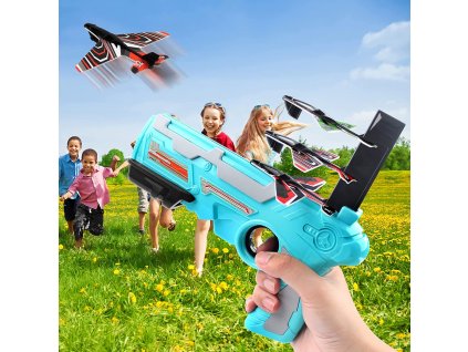 unikátní pistole vystřelující letadla